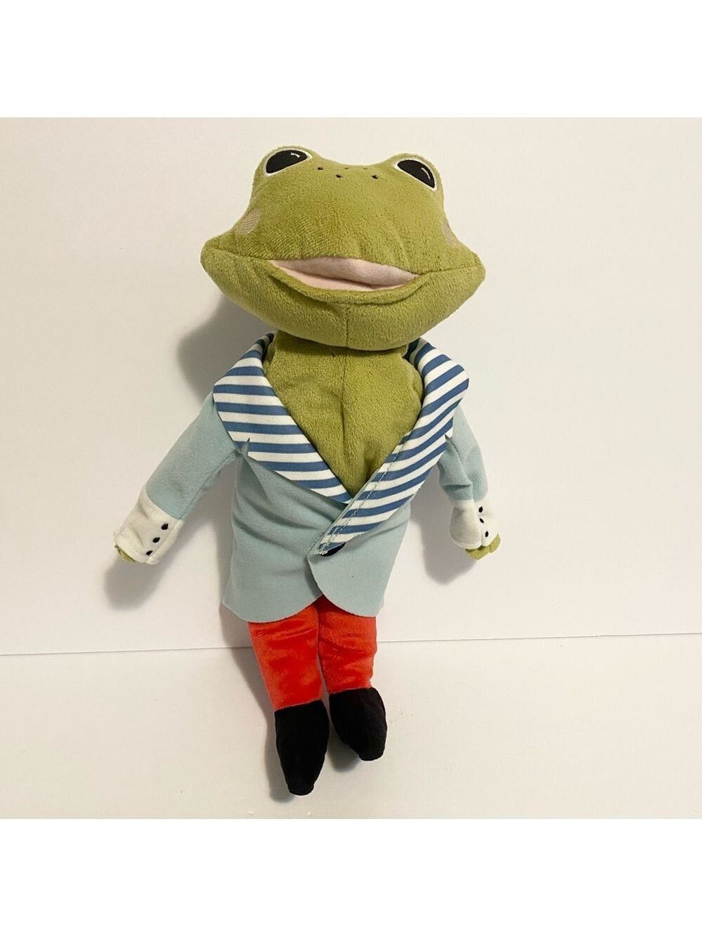 Ikea Plush Frog Toad Prince Tosig Stuffed Animal Toy Removable Jacket 14"
